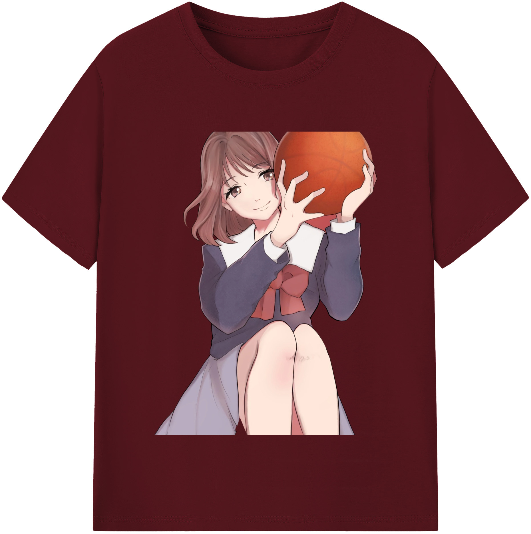 SLAM DUNK／スラムダンク 綿100％半袖Tシャツ（フロントプリント）